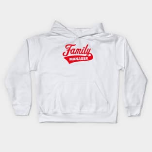 Family Manager / Red Kids Hoodie